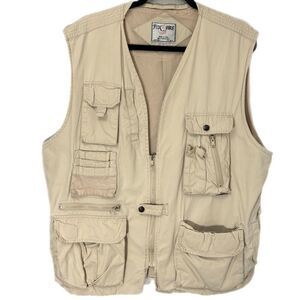 Foxfire Beige Utility Vest Size XL